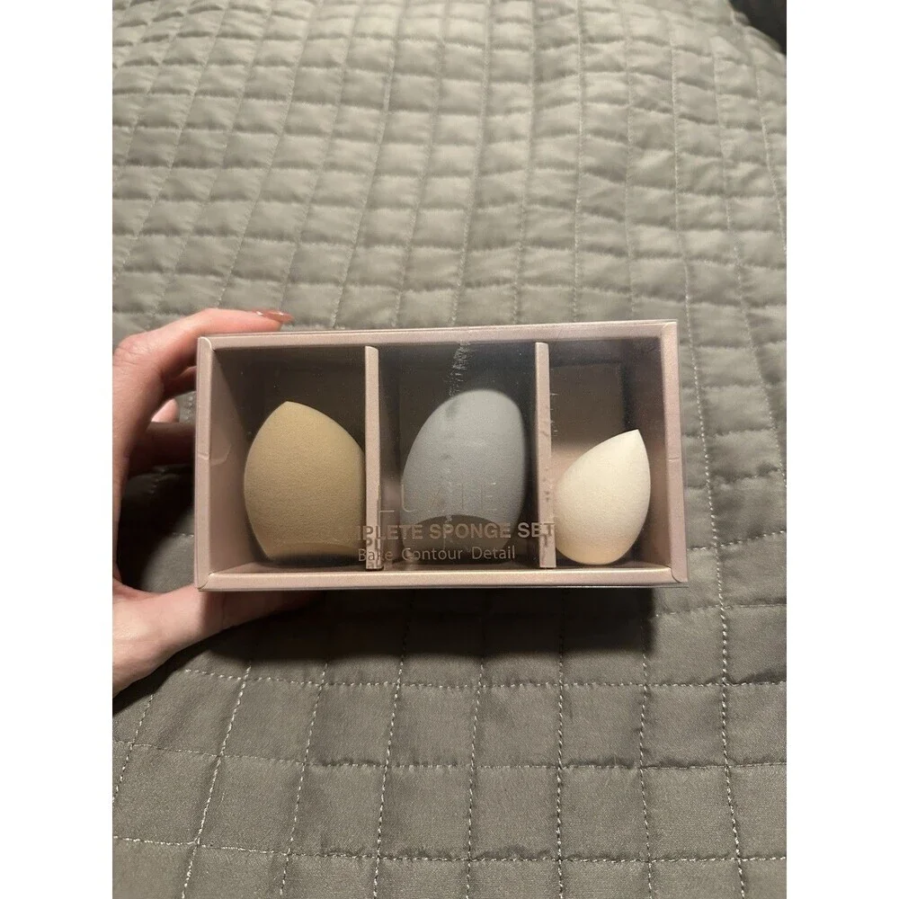Luxie Complete Sponge Set 3 Pack ~ Bake Contour Detail ~ Brand New In Box!